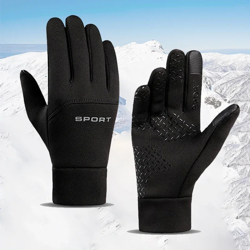 Winter Warm Touch Screen Gloves – Windproof Non-Slip Thermal Cycling & Outdoor Gloves for Men & Women