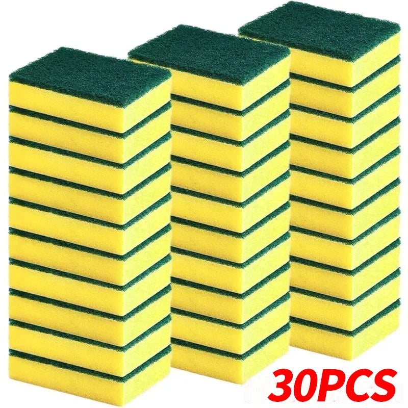 Highly absorbent double-sided sponge