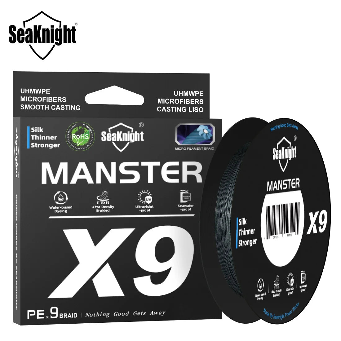 SeaKnight X9 Braided Fishing Line 150M 9-Strand PE Smooth Anti-UV Sea Line