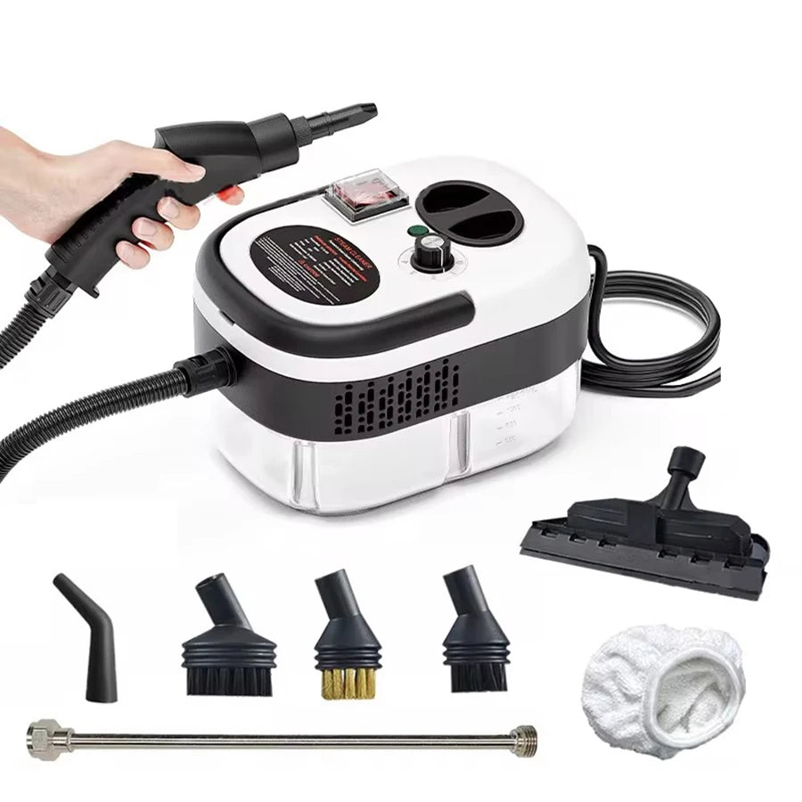 Steamixci 2500W High-Pressure Steam Cleaner – 6-Gear Adjustable Handheld Sanitizer for Home & Car