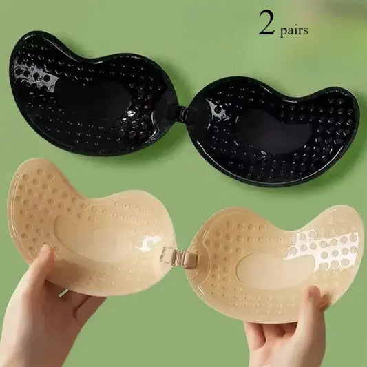 Invisible Push Up Adhesive Bra Silicone Seamless Front Closure Support