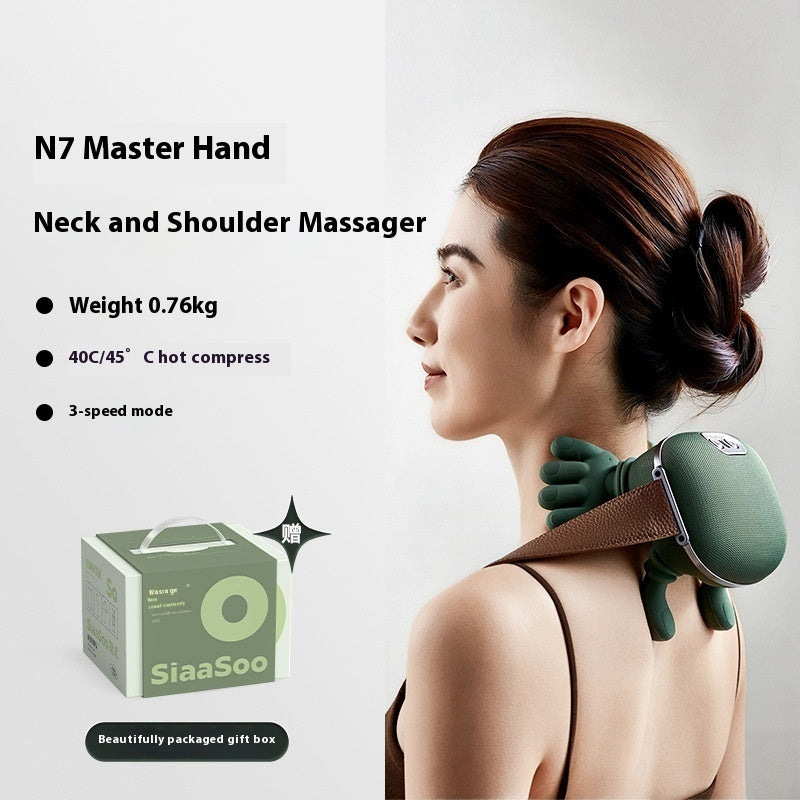 Electric Neck & Shoulder Massager – Wireless Kneading Massage Shawl for Back, Neck Pain Relief & Muscle Relaxation