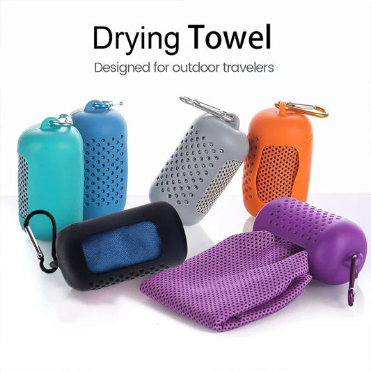 Microfiber Sports Towel – Quick Dry, Super Absorbent, Ultra Soft & Lightweight for Gym, Swimming, Yoga, Beach & Camping