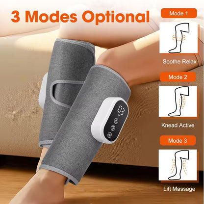 360° Air Pressure Calf Massager Leg Air Pressure Electric Airbag Compresstion Heated Hot Compress Muscle Relax Massage Device