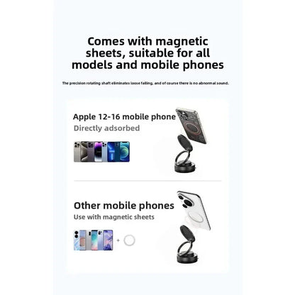 Vacuum Suction Magnetic Phone Mount – Adjustable Swivel Lock Windshield Holder