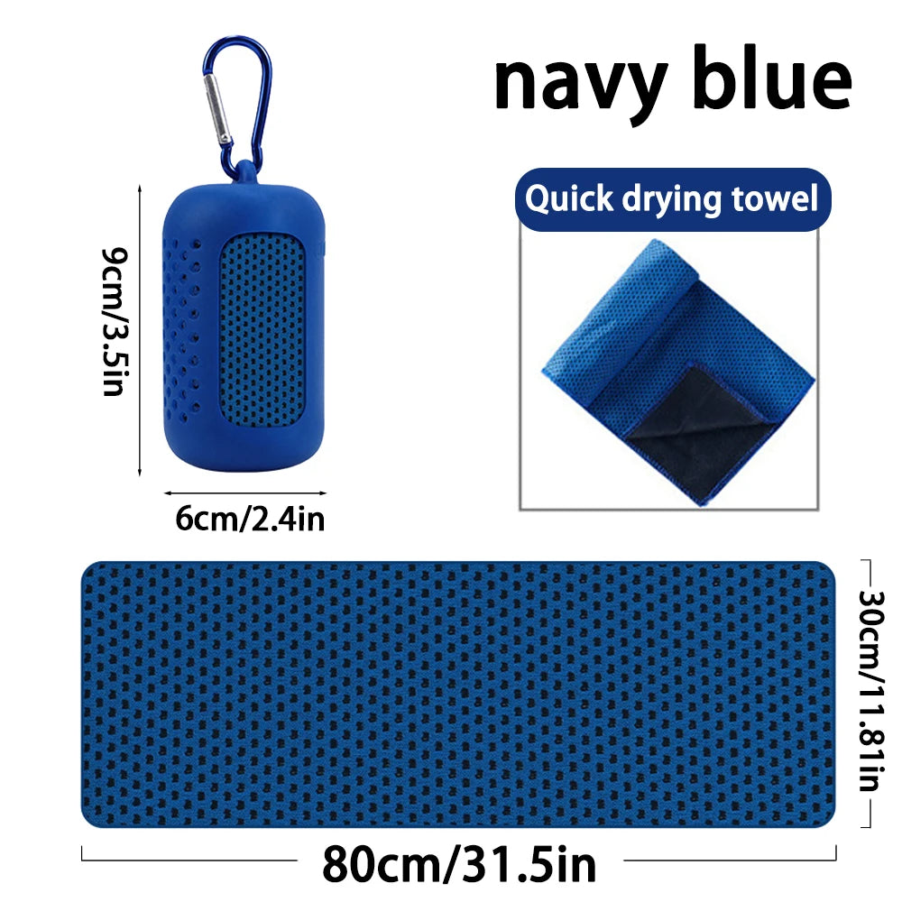 Microfiber Sports Towel – Quick Dry, Super Absorbent, Ultra Soft & Lightweight for Gym, Swimming, Yoga, Beach & Camping
