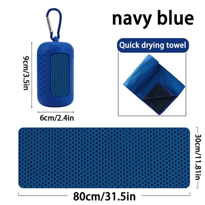 Microfiber Sports Towel – Quick Dry, Super Absorbent, Ultra Soft & Lightweight for Gym, Swimming, Yoga, Beach & Camping