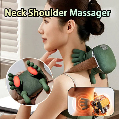 Electric Neck & Shoulder Massager – Wireless Kneading Massage Shawl for Back, Neck Pain Relief & Muscle Relaxation