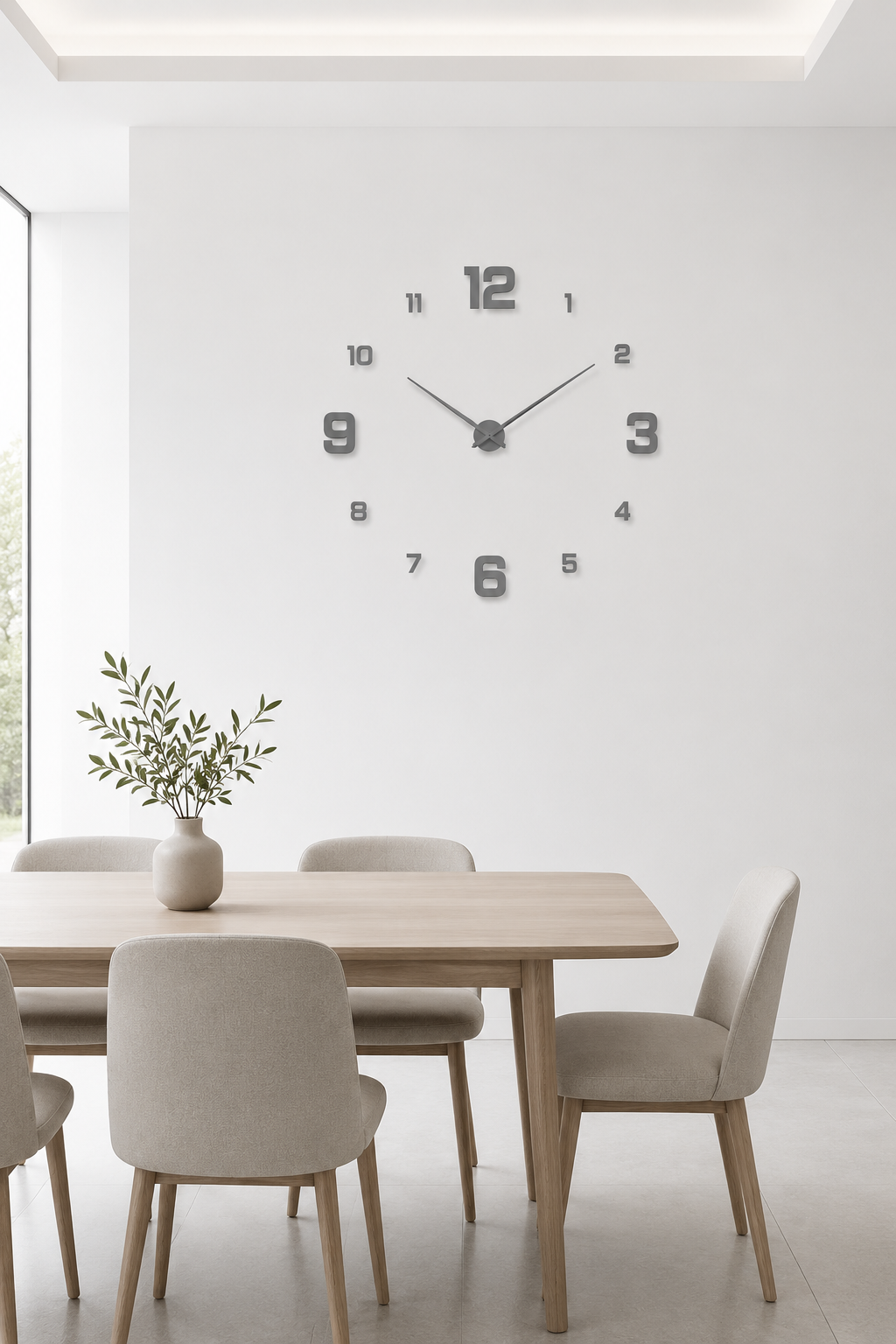 Creative Frameless DIY Wall Clock Wall Decal Home Silent Clock Living Room Office Wall Decoration