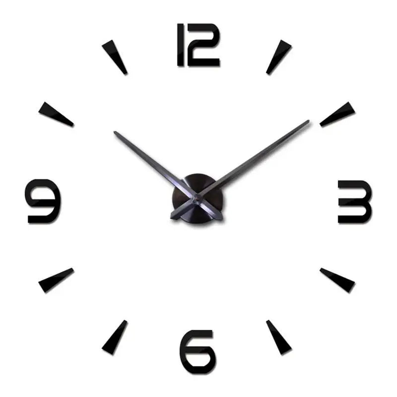 Creative Frameless DIY Wall Clock Wall Decal Home Silent Clock Living Room Office Wall Decoration
