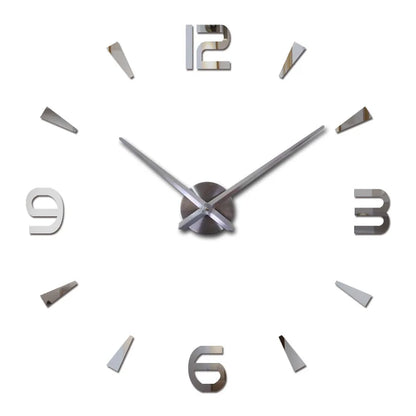 Creative Frameless DIY Wall Clock Wall Decal Home Silent Clock Living Room Office Wall Decoration