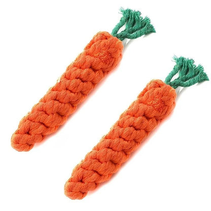 Anti-Anxiety Carrot Knot Chew Toy for Dogs for Small to Medium Dogs | Durable Dog Toys