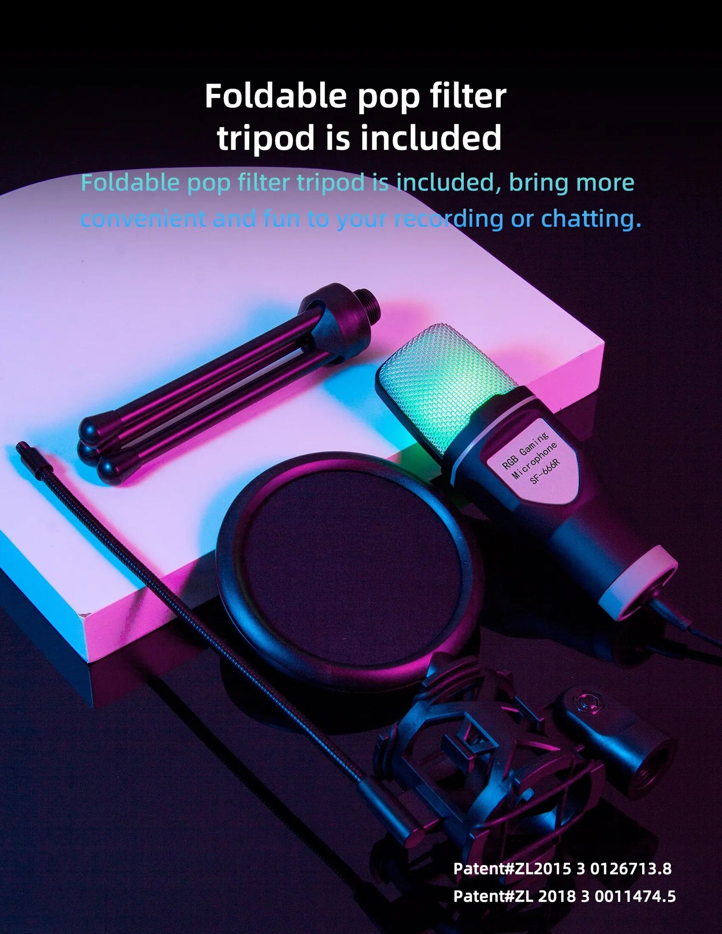 Professional USB Condenser Microphone Kit – Gaming & Podcast Mic for PC/Laptop, Wired Studio Recording Mic for Streaming, Karaoke & Voice Overs.
