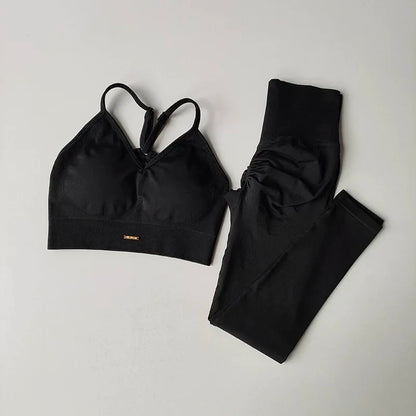 High-Waisted Yoga Suit for Toned Hip Support