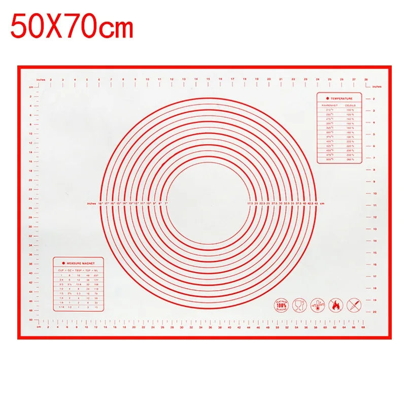Non-Stick Silicone Baking & Dough Mat – Reusable Kitchen Kneading Mat