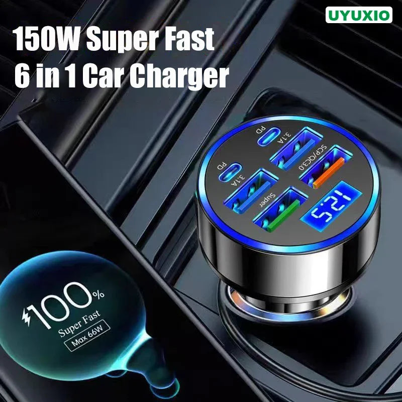 USB C Car Charger 60W PD 3.0 – Dual Port Fast Charging