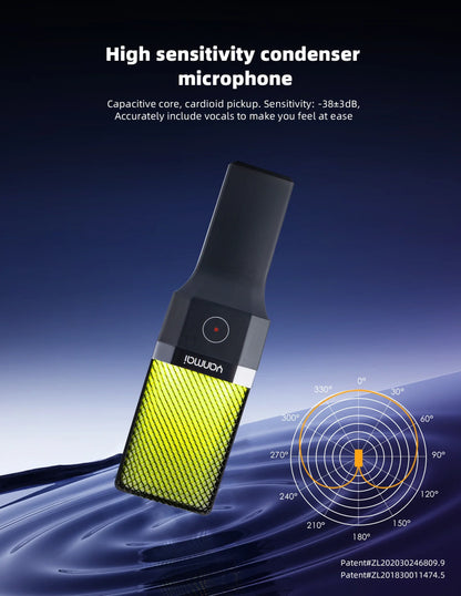 Professional USB Condenser Microphone Kit – Gaming & Podcast Mic for PC/Laptop, Wired Studio Recording Mic for Streaming, Karaoke & Voice Overs.