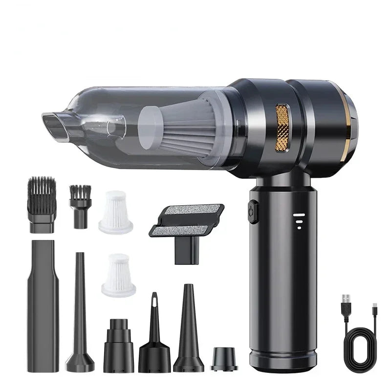 SUITU Wireless Car Vacuum Cleaner – 390000PA Brushless Handheld Mini Vacuum & Air Duster