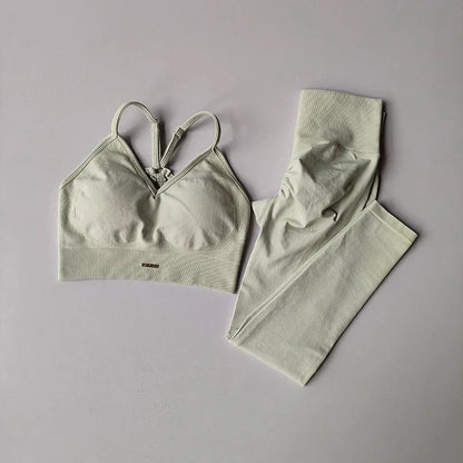 High-Waisted Yoga Suit for Toned Hip Support