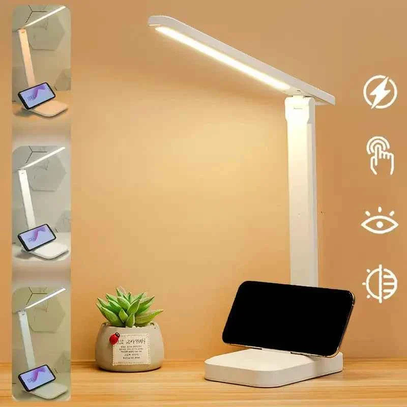 Foldable Table Led Desk Lamp, Eye Protection Night Light, USB Chargeable