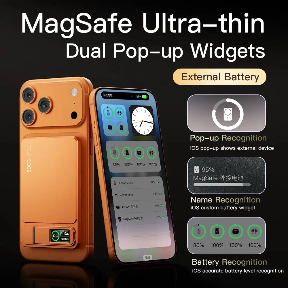 Slim MagSafe Magnetic 20W Portable Charger Battery for iPhone 17 & iWatch