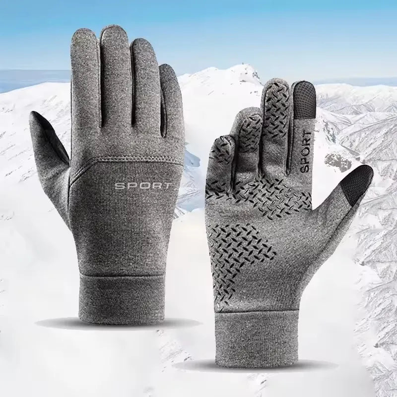 Winter Warm Touch Screen Gloves – Windproof Non-Slip Thermal Cycling & Outdoor Gloves for Men & Women