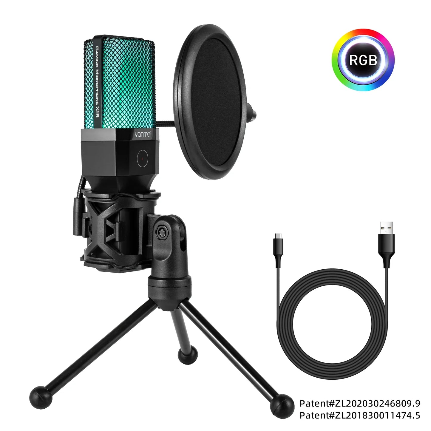 Professional USB Condenser Microphone Kit – Gaming & Podcast Mic for PC/Laptop, Wired Studio Recording Mic for Streaming, Karaoke & Voice Overs.