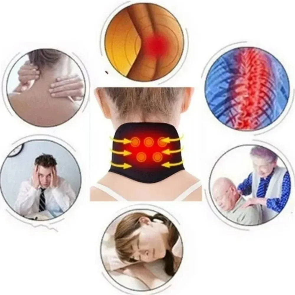 Self-Heating Neck Brace Equipped with Magnetic Neck Massage Function, Providing Relaxation without Additional Equipment