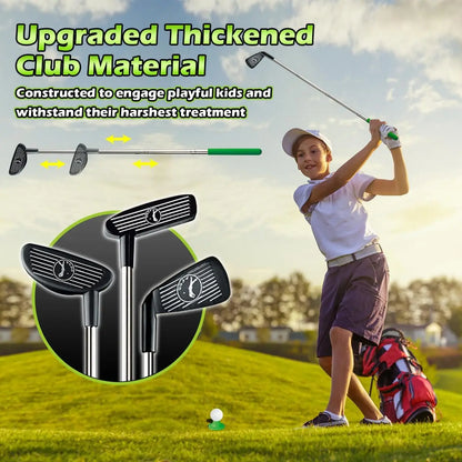 Kids Toy Golf Set Auto Returner, Night Light Mini Golf Game. Indoor, Outdoor Sports