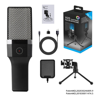Professional USB Condenser Microphone Kit – Gaming & Podcast Mic for PC/Laptop, Wired Studio Recording Mic for Streaming, Karaoke & Voice Overs.