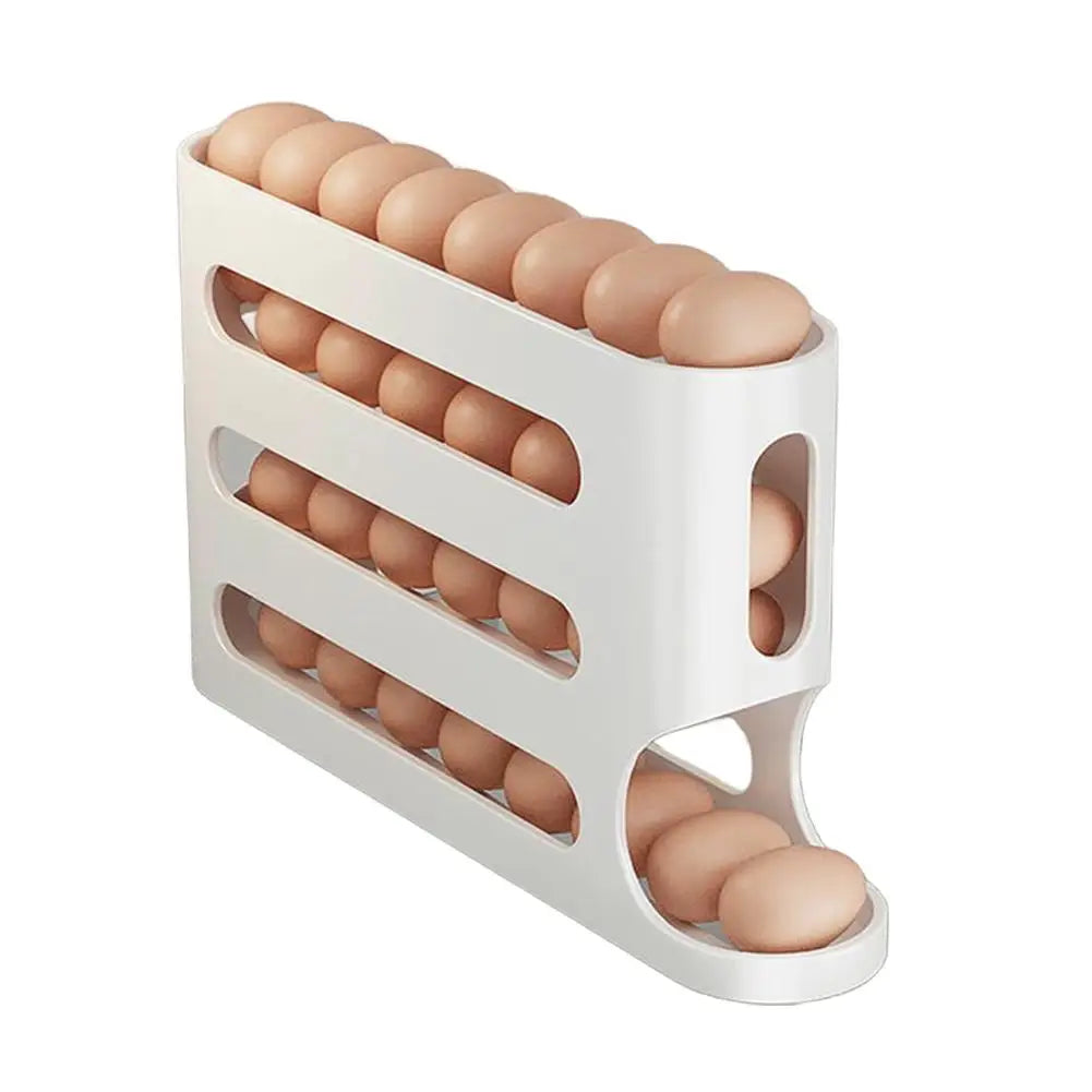 2-4-layer Slide Egg Storage Box Ladder Style Egg Box Storage Refrigerator