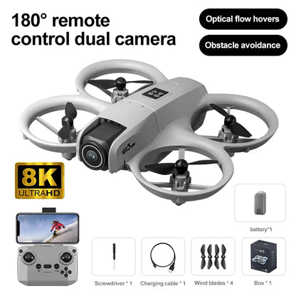 GT3 RC Drone 8K 5G Professional HD Aerial Photography Obstacle Avoidance Remote Control Aircraft Dual Camera Quadcopter Toy