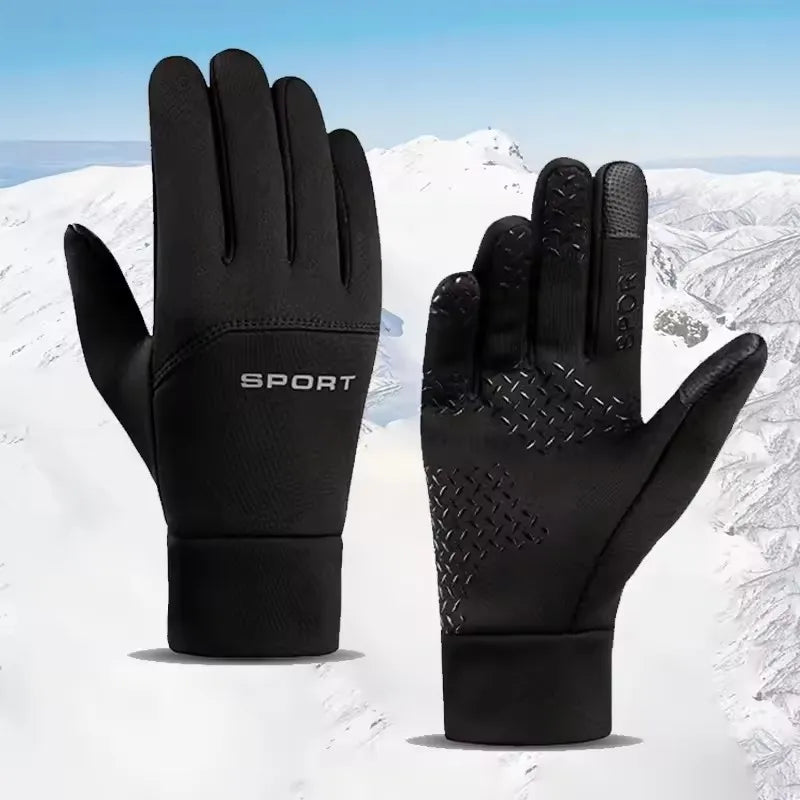 Winter Warm Touch Screen Gloves – Windproof Non-Slip Thermal Cycling & Outdoor Gloves for Men & Women