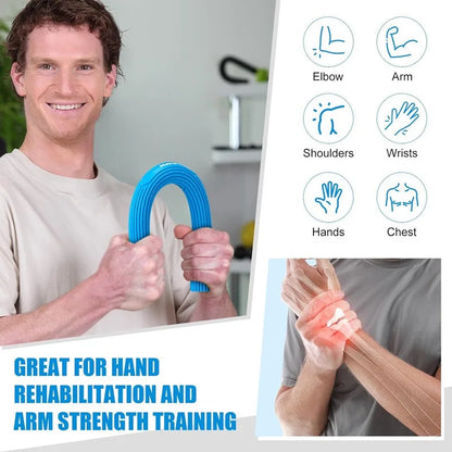 Hand Grip Strengthener & Rehabilitation Exercise Bar