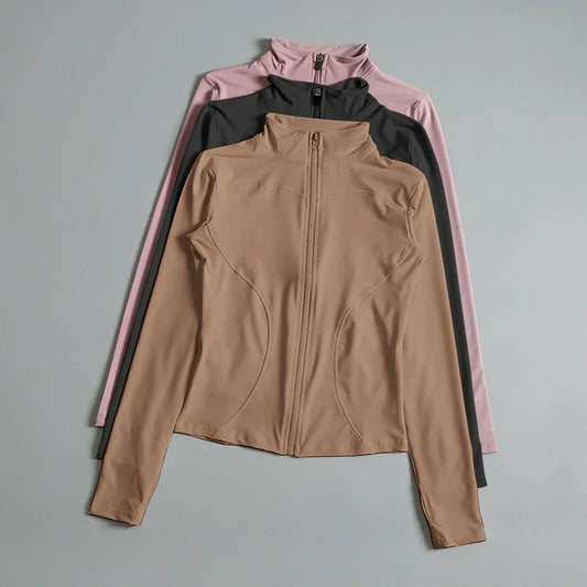 Women Long Sleeve Yoga Jacket for Peak Performance