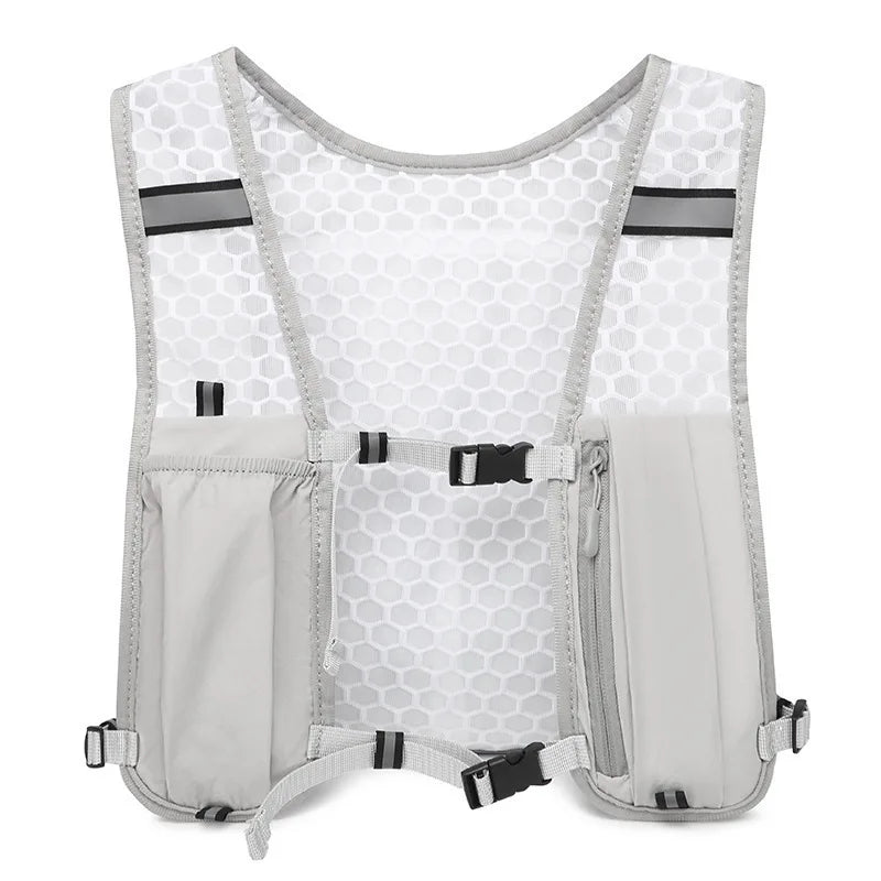 Breathable Running Hydration Vest with Storage for Hiking and Cycling