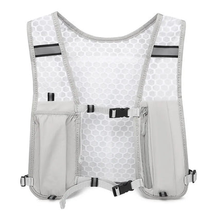Breathable Running Hydration Vest with Storage for Hiking and Cycling