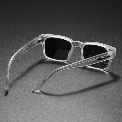 Classic Square Polarized Sunglasses – UV400 Unisex Travel Shades