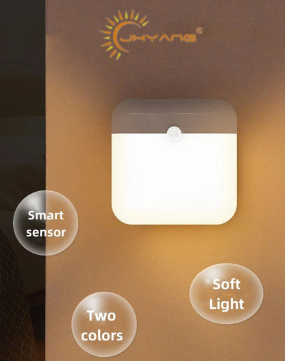 USB Motion Sensor LED Lamp — Bedroom, Kitchen, Stair & Closet Light