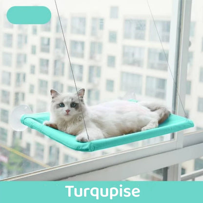 Winter Cat Window Hanging Hammock Bed Suction Cup Space Saving All Seasons Easy Install Pet Bed Cat Climbing Frame