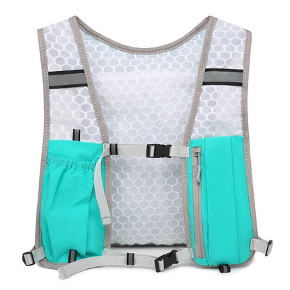 Breathable Running Hydration Vest with Storage for Hiking and Cycling