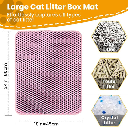 Waterproof Double Layer Cat Litter Mat