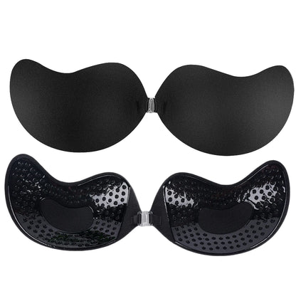 Invisible Push Up Adhesive Bra Silicone Seamless Front Closure Support