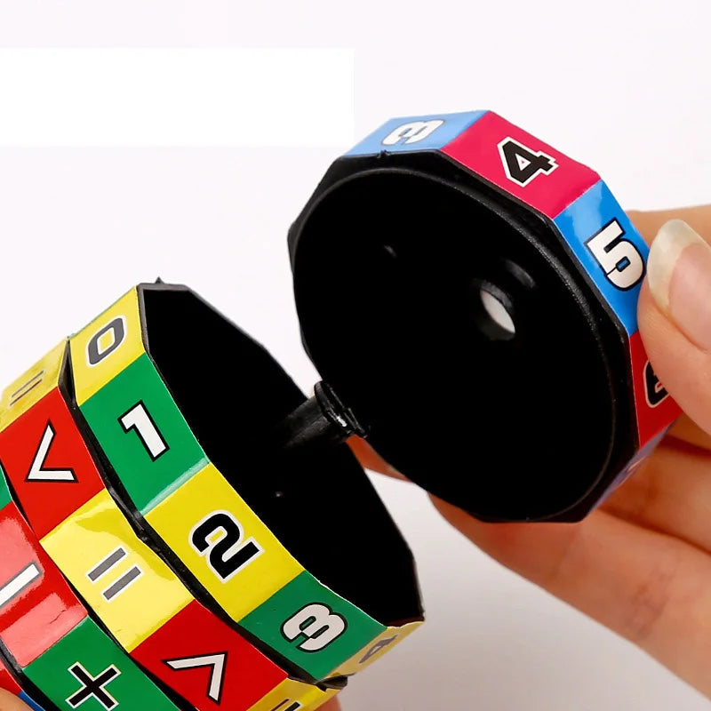 Montessori Math Cube – Counting & Arithmetic Puzzle for Kids