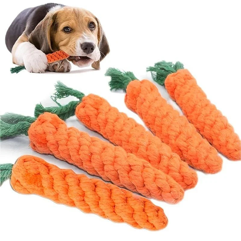 Anti-Anxiety Carrot Knot Chew Toy for Dogs for Small to Medium Dogs | Durable Dog Toys