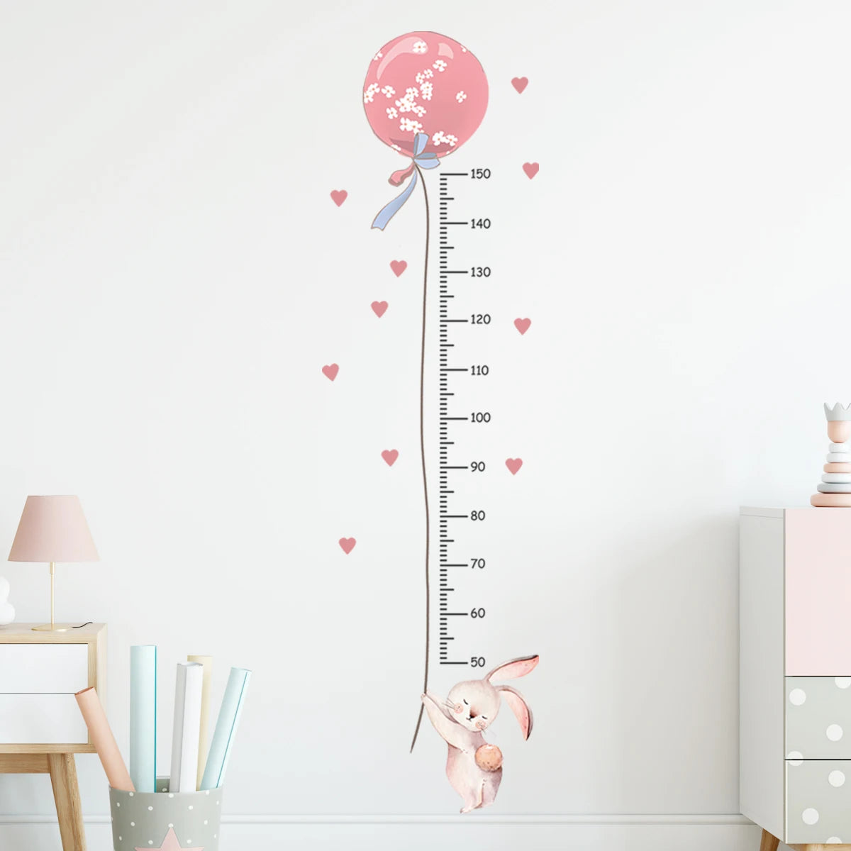 3PC Cartoon Animal Height Ruler Wall Stickers