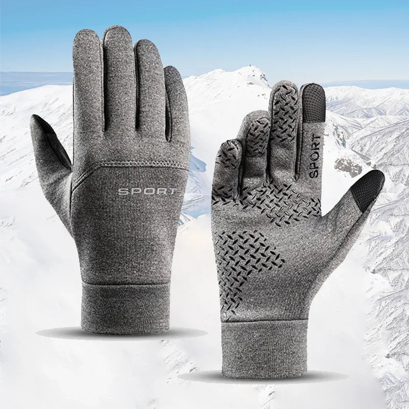 Winter Warm Touch Screen Gloves – Windproof Non-Slip Thermal Cycling & Outdoor Gloves for Men & Women