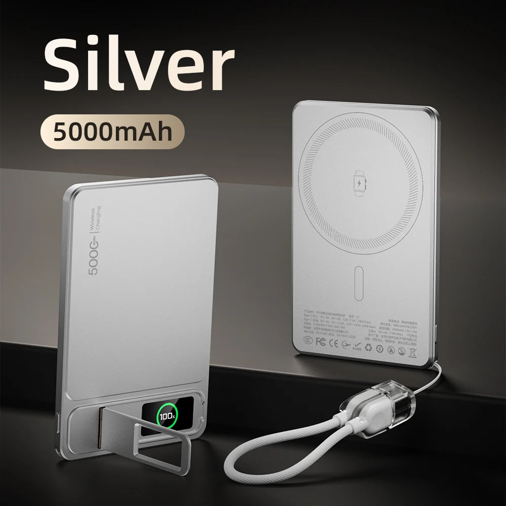 Slim MagSafe Magnetic 20W Portable Charger Battery for iPhone 17 & iWatch