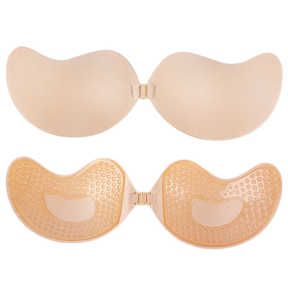 Invisible Push Up Adhesive Bra Silicone Seamless Front Closure Support