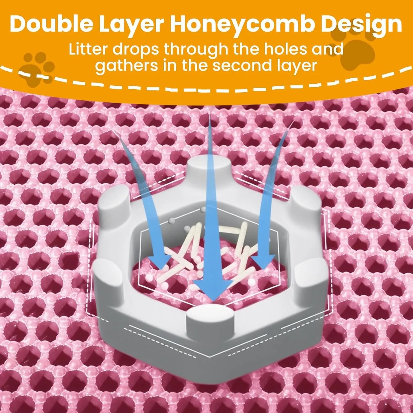 Waterproof Double Layer Cat Litter Mat